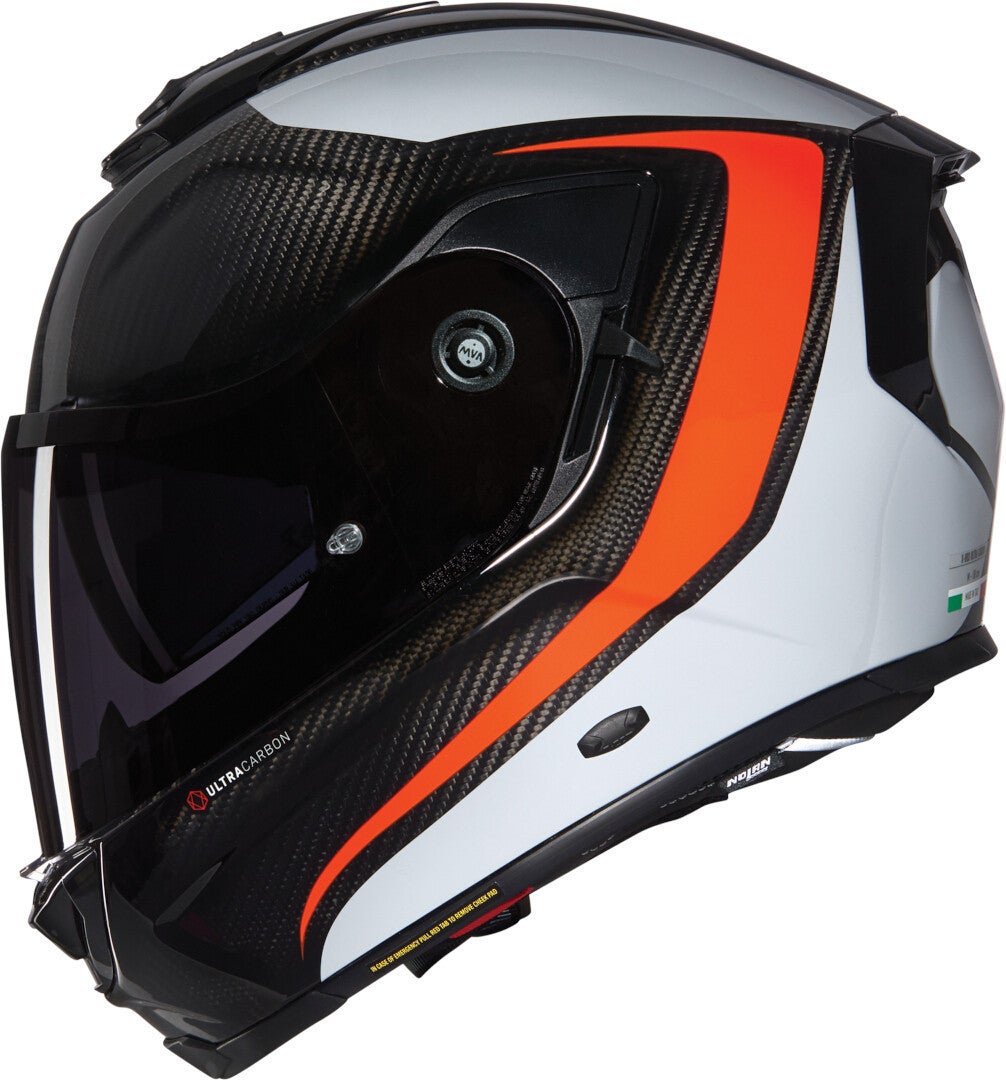 Nolan X-903 Ultra Carbon Intrigo N-Com Hjelm sort/grå/orange XXL (64) Figur 4