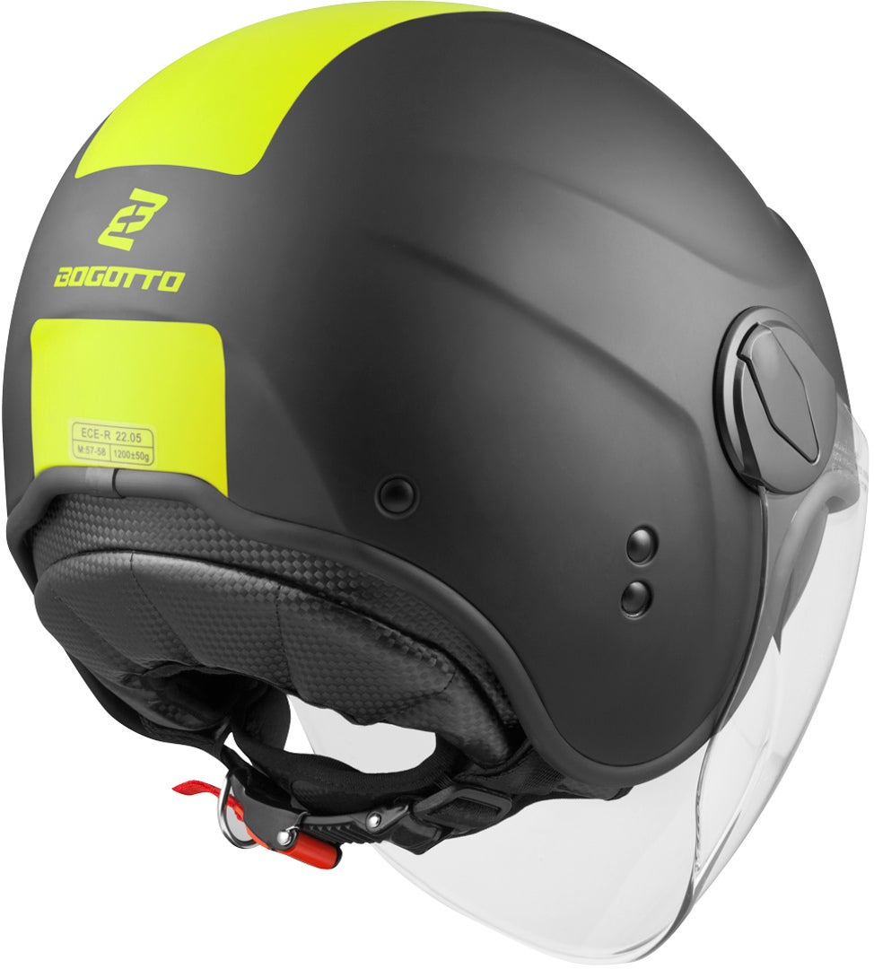 Bogotto V595-1 Next Casco Jet giallo L Figura 3