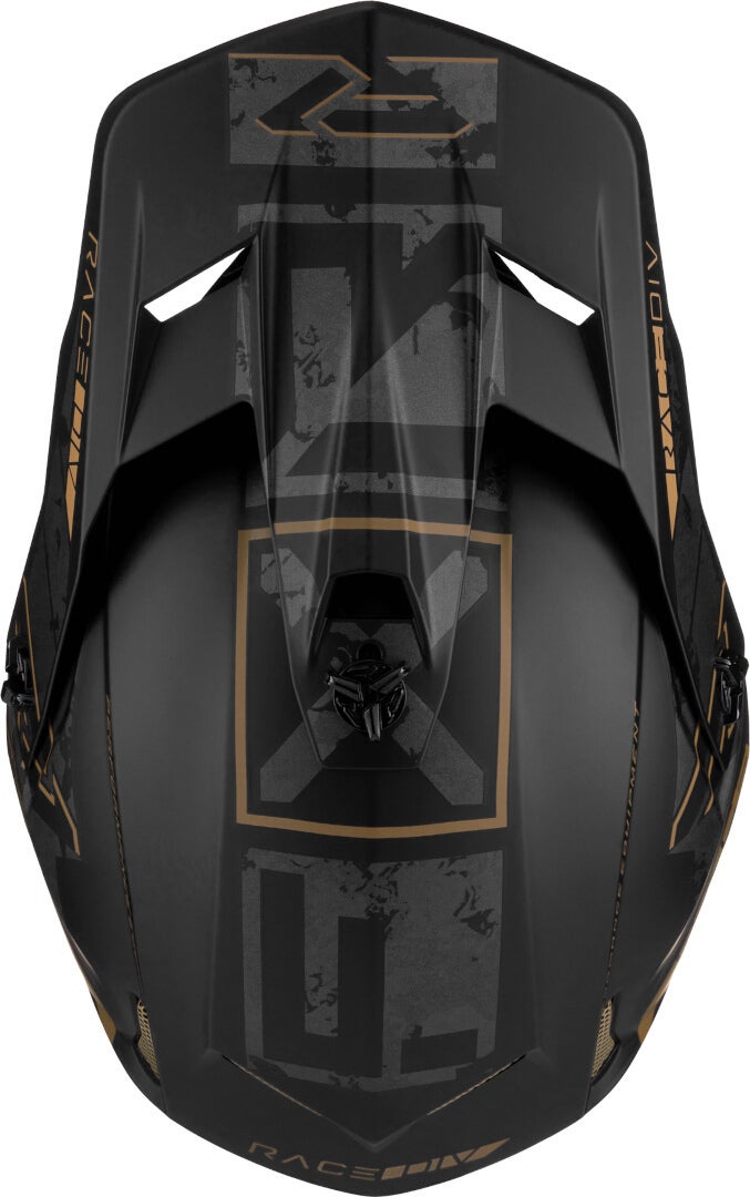 FXR Clutch Stealth Motocross hjelm sort mat/guld M (57/58) Figur 2