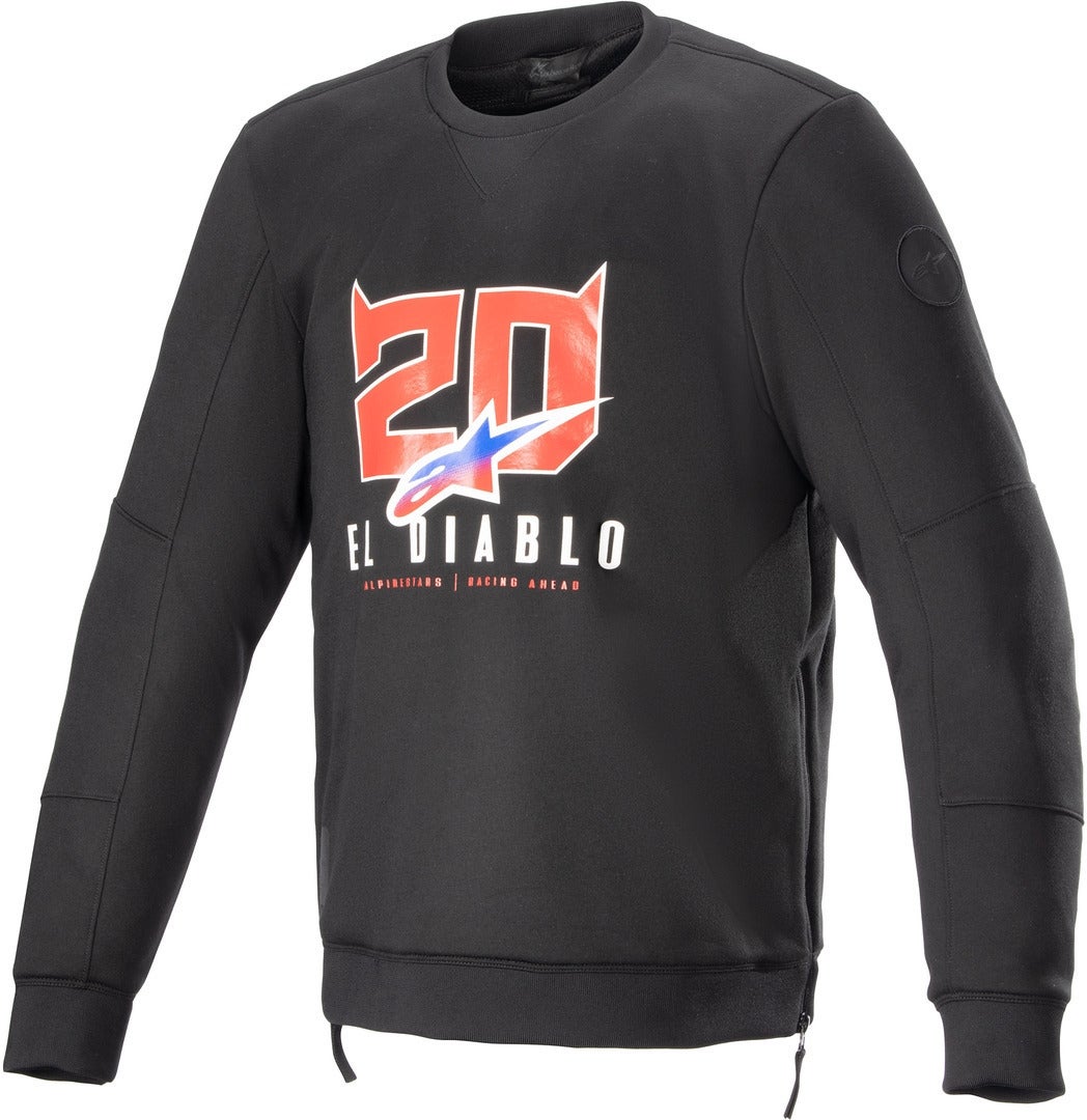 Alpinestars FQ20 Legit Crew Fleece Pull de moto M Figure 1