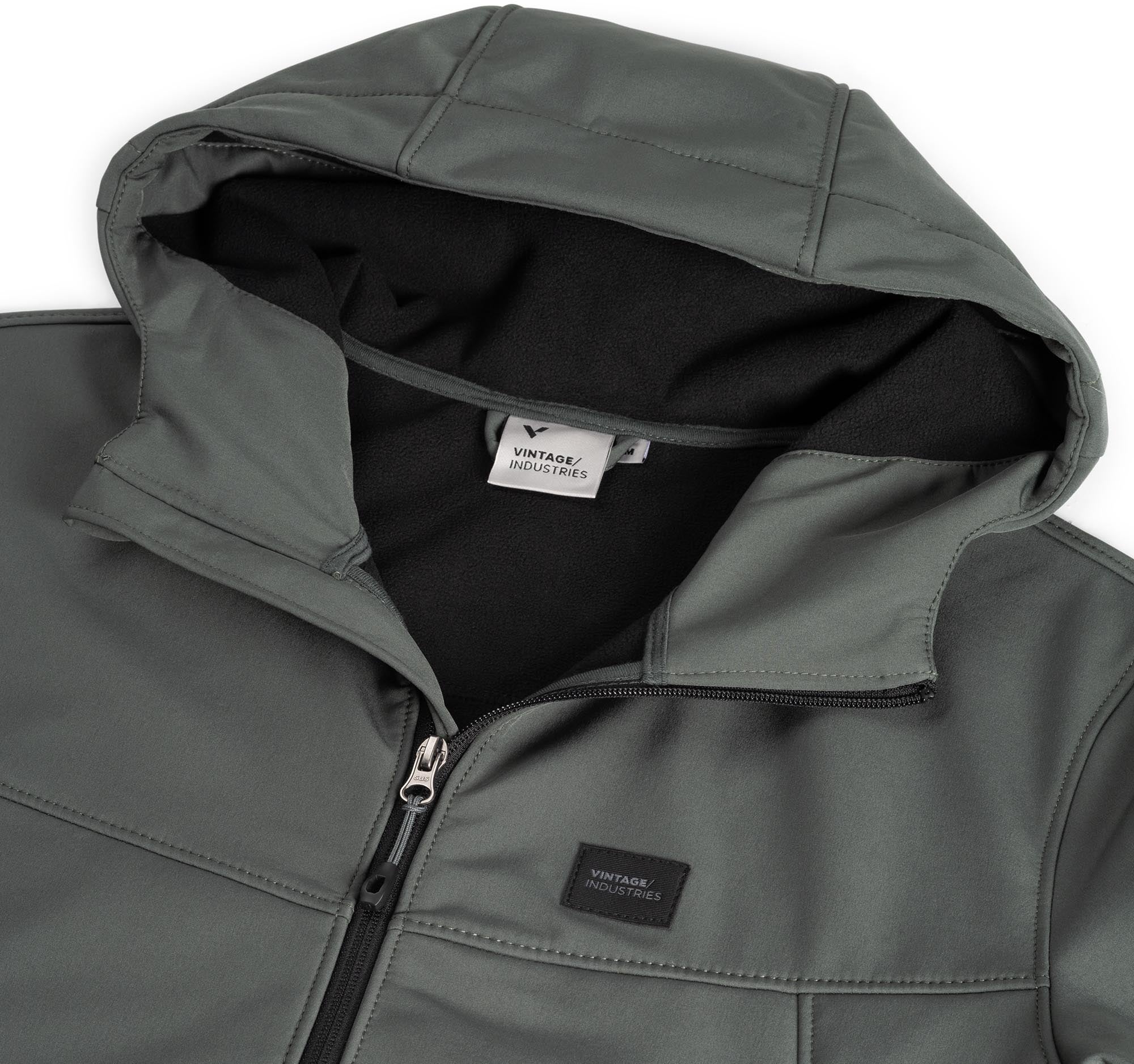 Vintage Industries Alford Softshell Giacca Grafite M Figura 3