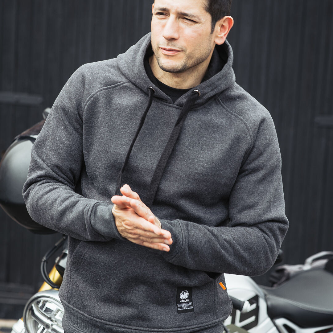 Merlin Stealth Pro D3O Sweat à capuche de moto gris L Figure 2