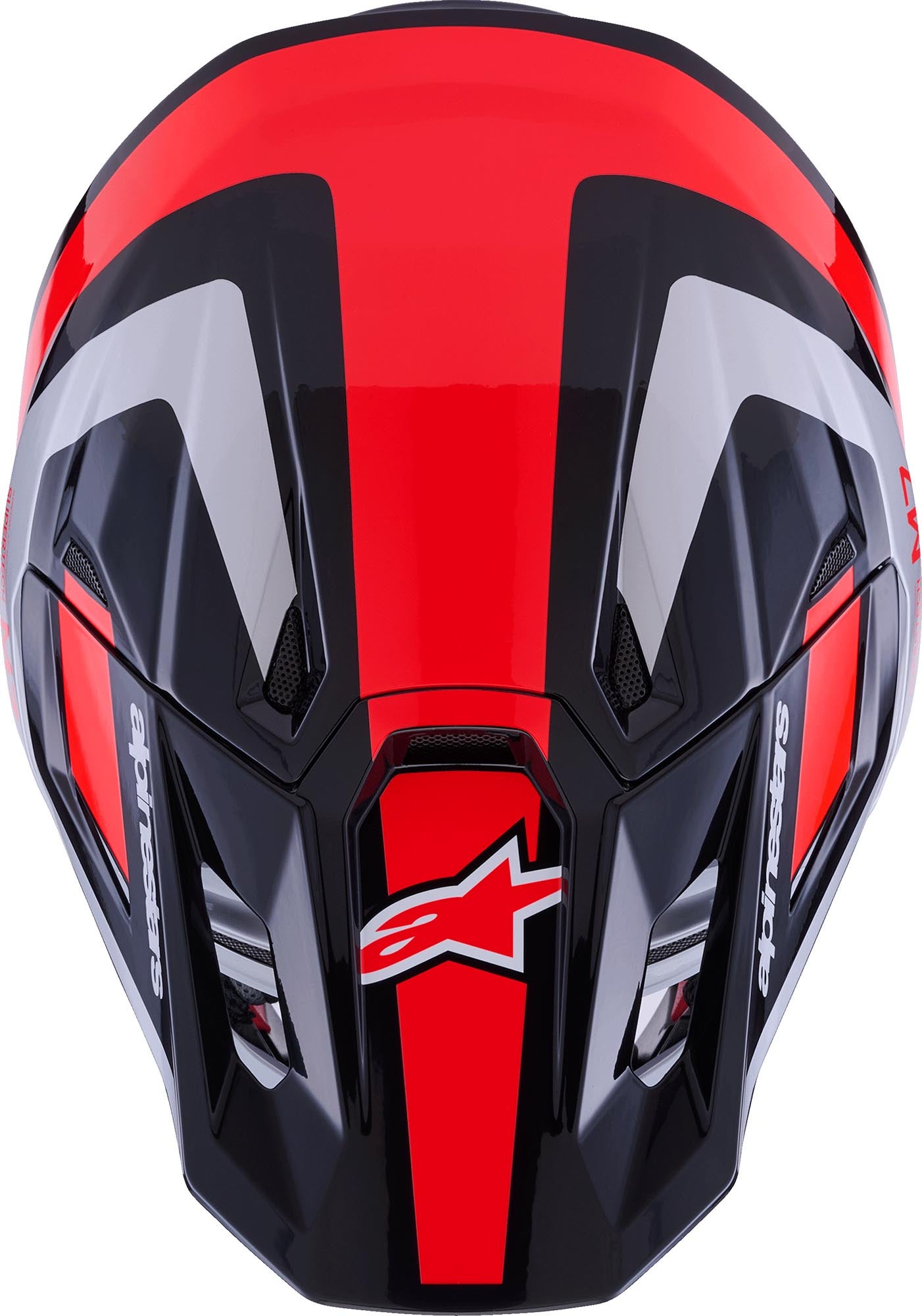 Alpinestars S-M7 Rise Motocross Helm schwarz/silber/rot S (55/56) Abbildung 3