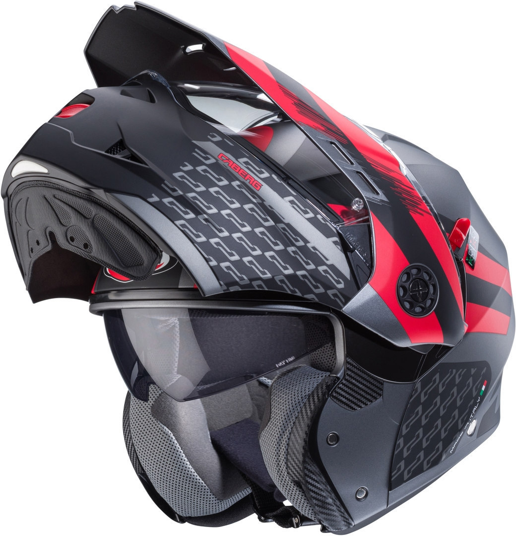 Caberg Tourmax X Sarabe Klapphelm grau/schwarz/rot S (55/56) Abbildung 4
