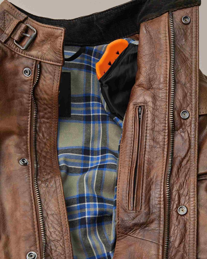 Belstaff Turner Motorcycle Leather Jacket brown 3XL Figure 3