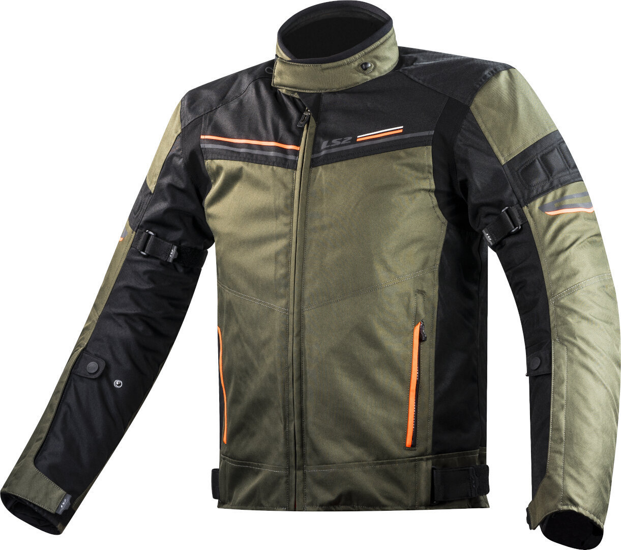 LS2 Shadow waterproof Motorcycle Textile Jacket Khaki/Black 3XL Figure 1