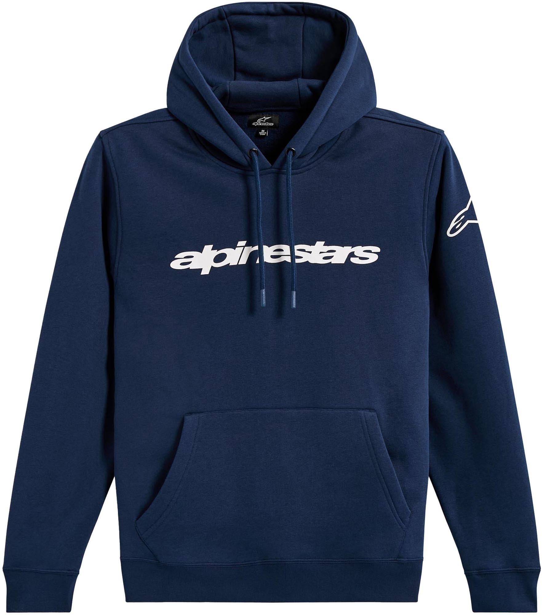 Alpinestars Race Wordmark Sweat à capuche bleu/blanc L Figure 1