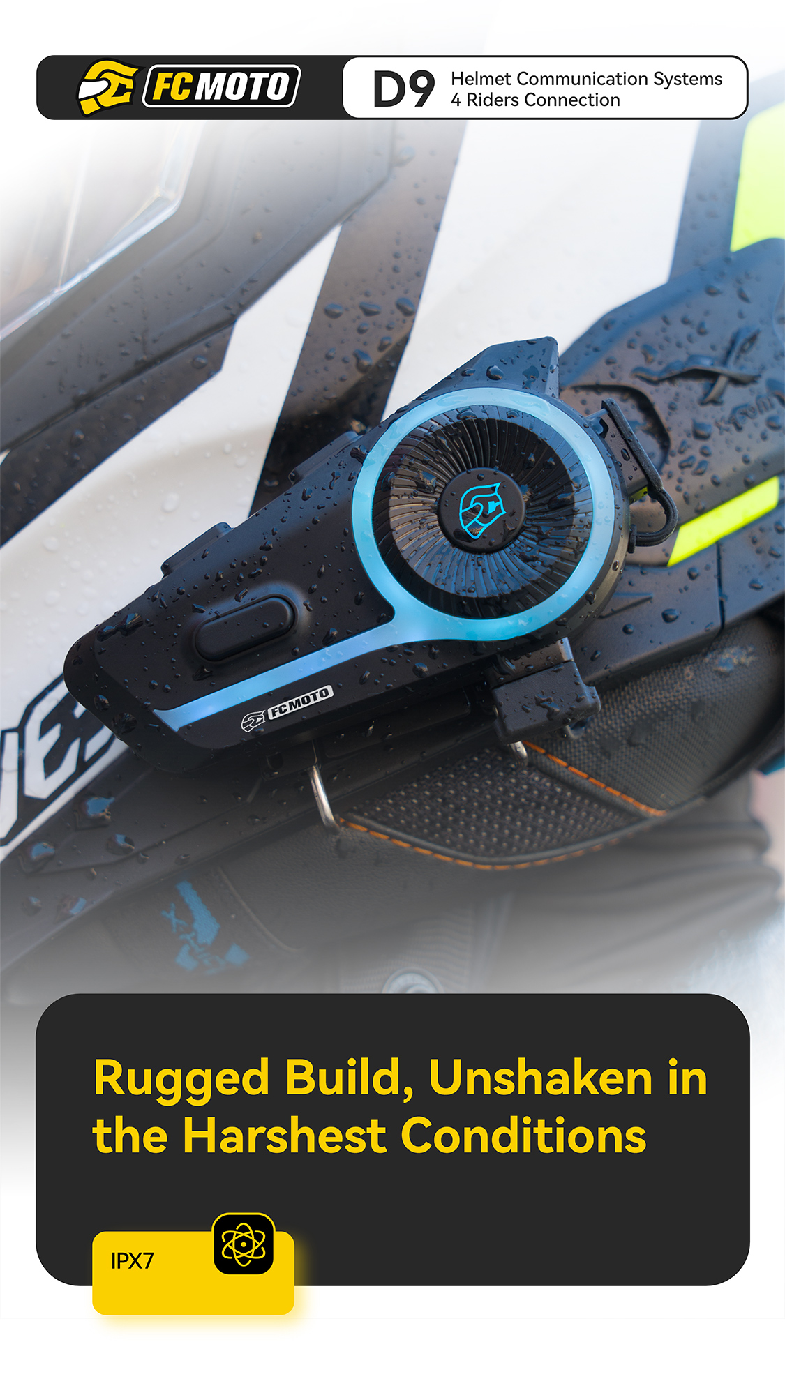 ASMAX D9 FC-Moto Edition Sistemul de comunicații Bluetooth Duo Set Figura 11