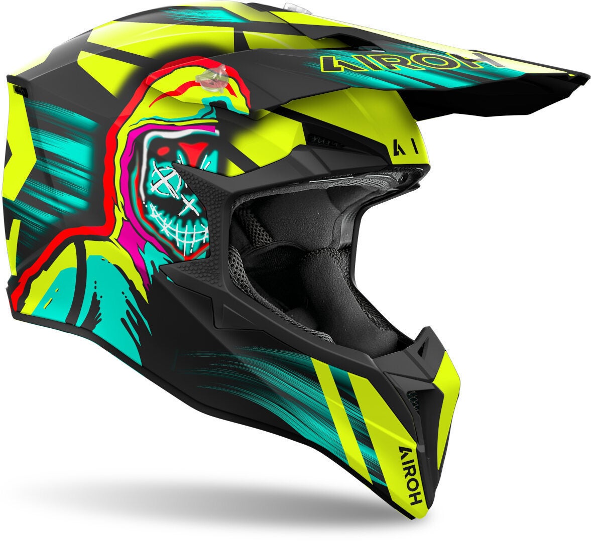Airoh Wraaap Cyber Casco da motocross giallo/blu S (55/56) Figura 2