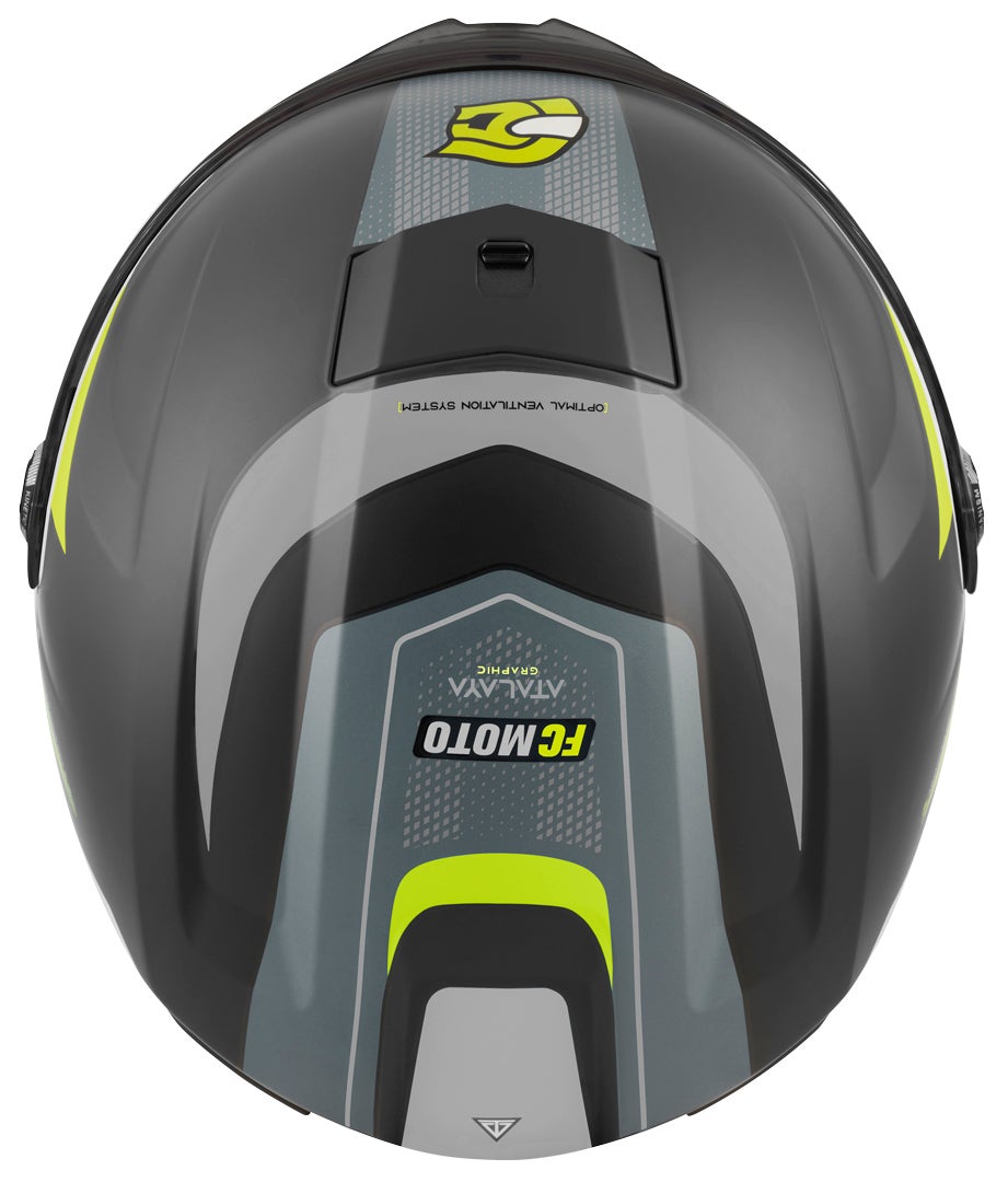 FC-Moto FF114B Zeron Hjelm sort mat/gul 2XL Figur 6