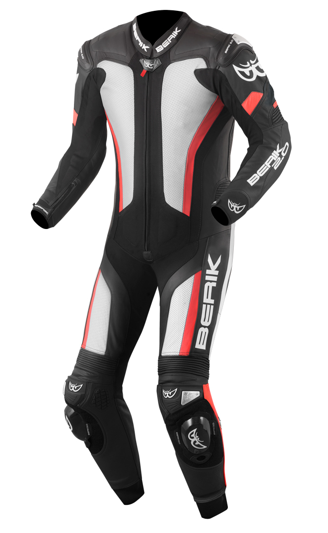 Berik Losail One Piece Motorcycle Leather Suit black/white/red 54 Figure 1