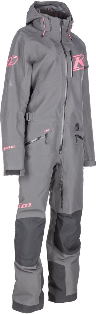 Klim Ripsa Vapor Uma peça Snowmobile Terno Cinza/Rosa 3XL Figura 3