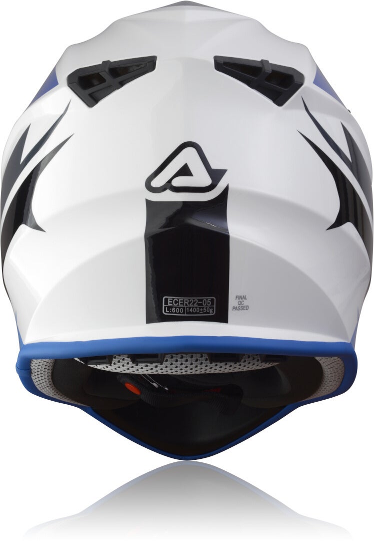 Acerbis Linear Casco Motocross bianco/blu L (59/60) Figura 4