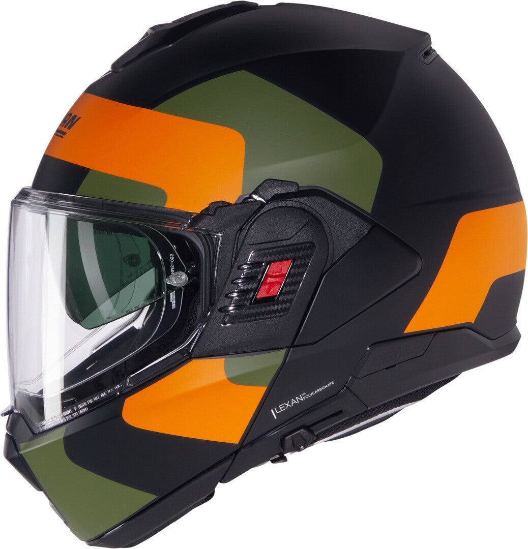 Nolan N120-1 Omocromo N-Com Casco nero/verde/arancione M (58) Figura 2