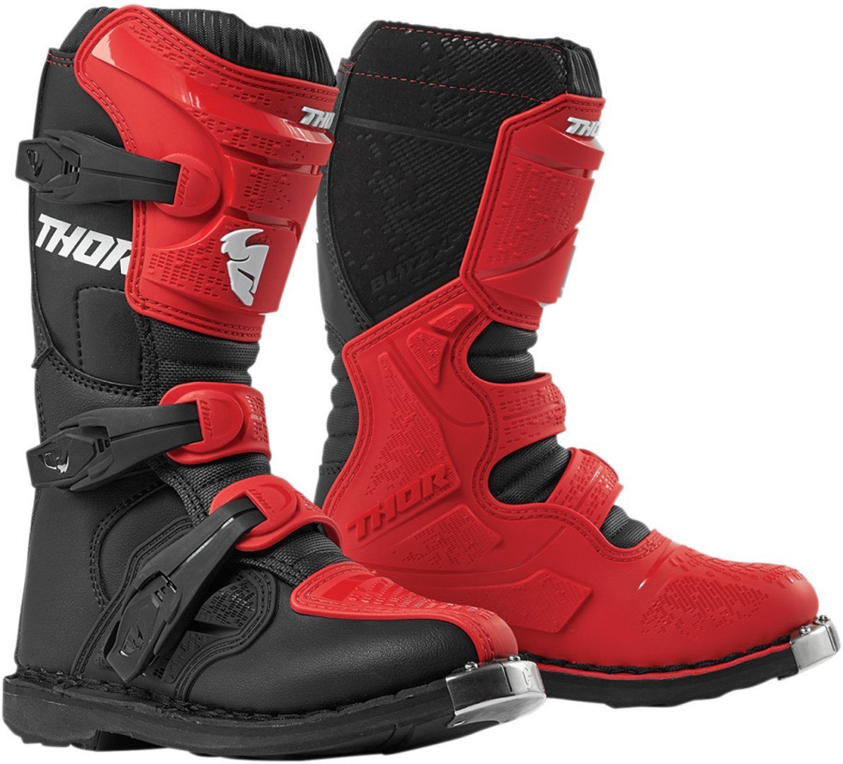 Thor Blitz XP Cizme de motocross pentru tineret Roșu/Negru 1 Figura 1
