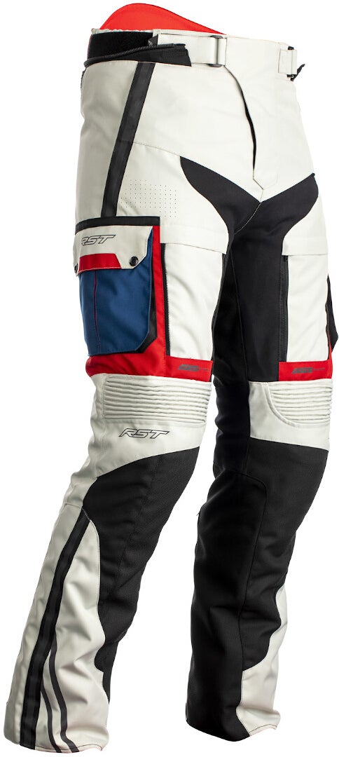 RST Pro Series Adventure-X Motorcycle Textile Pants white/blue/red M Figure 1
