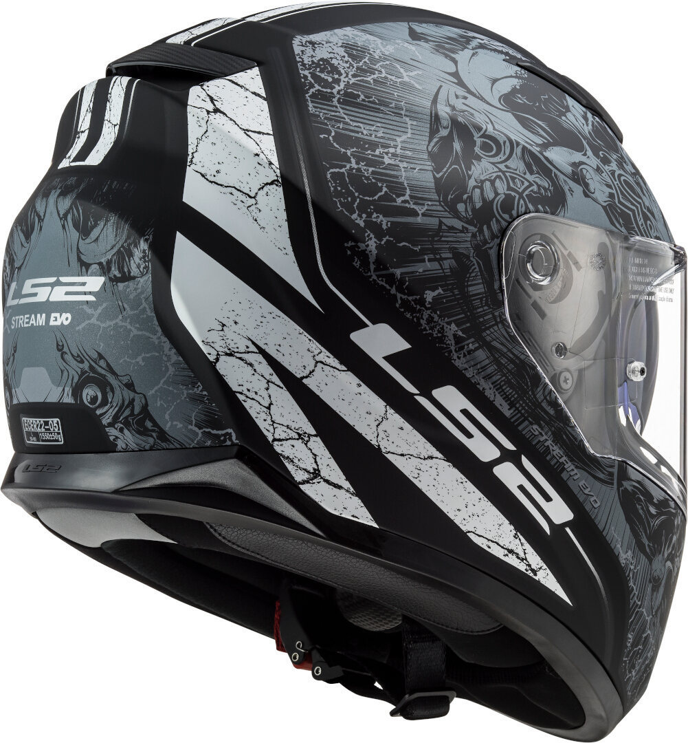 LS2 FF320 Stream Evo Throne Helm schwarz matt/titan M (57/58) Abbildung 6
