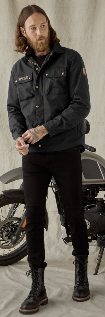 Belstaff Mansion Motorrad Hemd schwarz L Abbildung 2