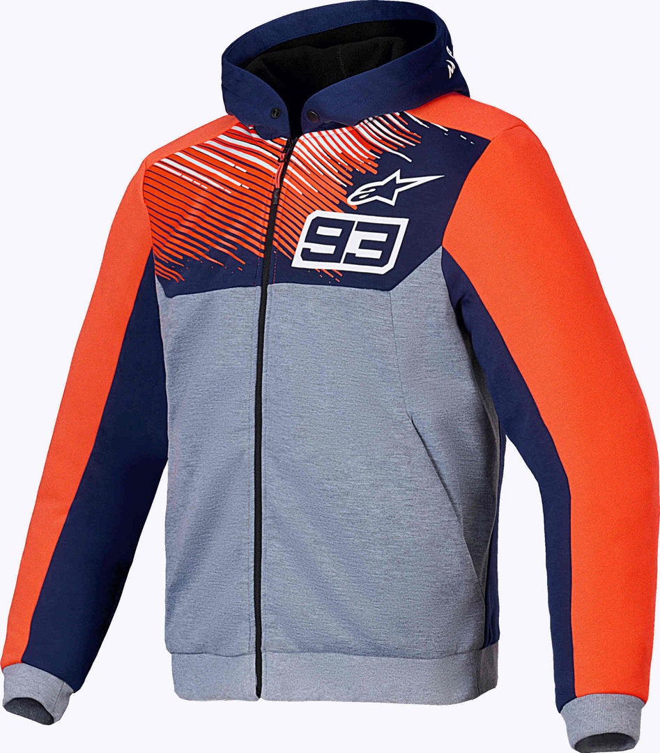 Alpinestars Men's Mm93 Chrome V2 Sport Motorcycle Zip Hoodie