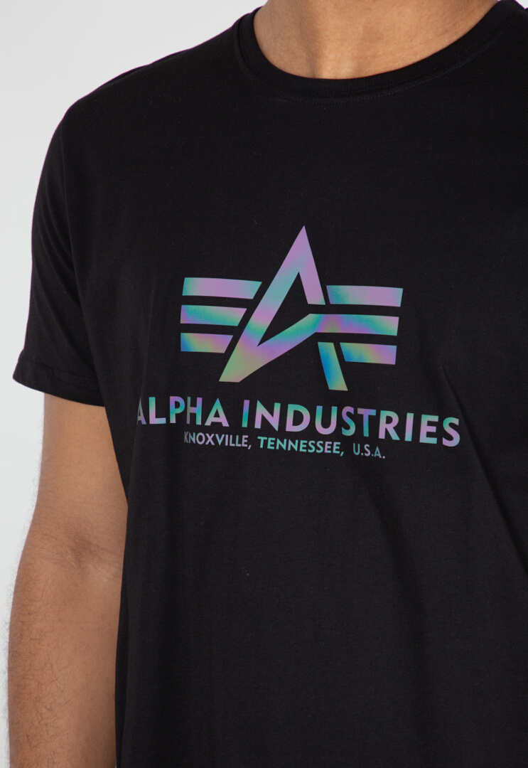 Alpha Industries Basic Rainbow Ref. T-paita musta S Kuva 2