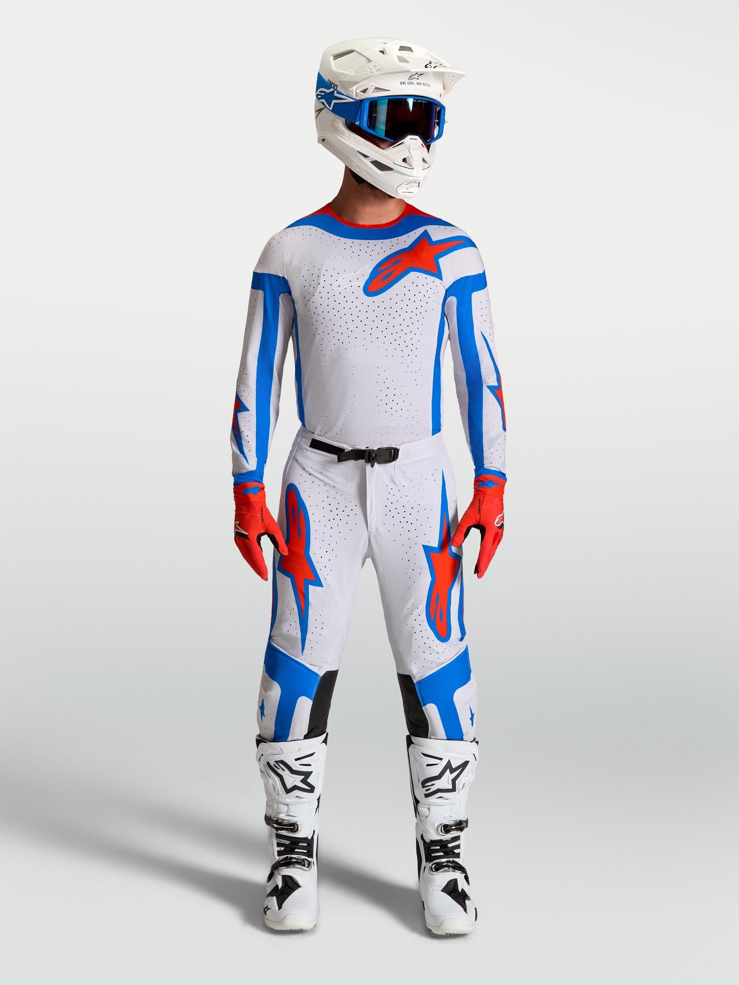 Alpinestars Supertech Vesta Maglia Motocross viola/rosso XL Figura 6