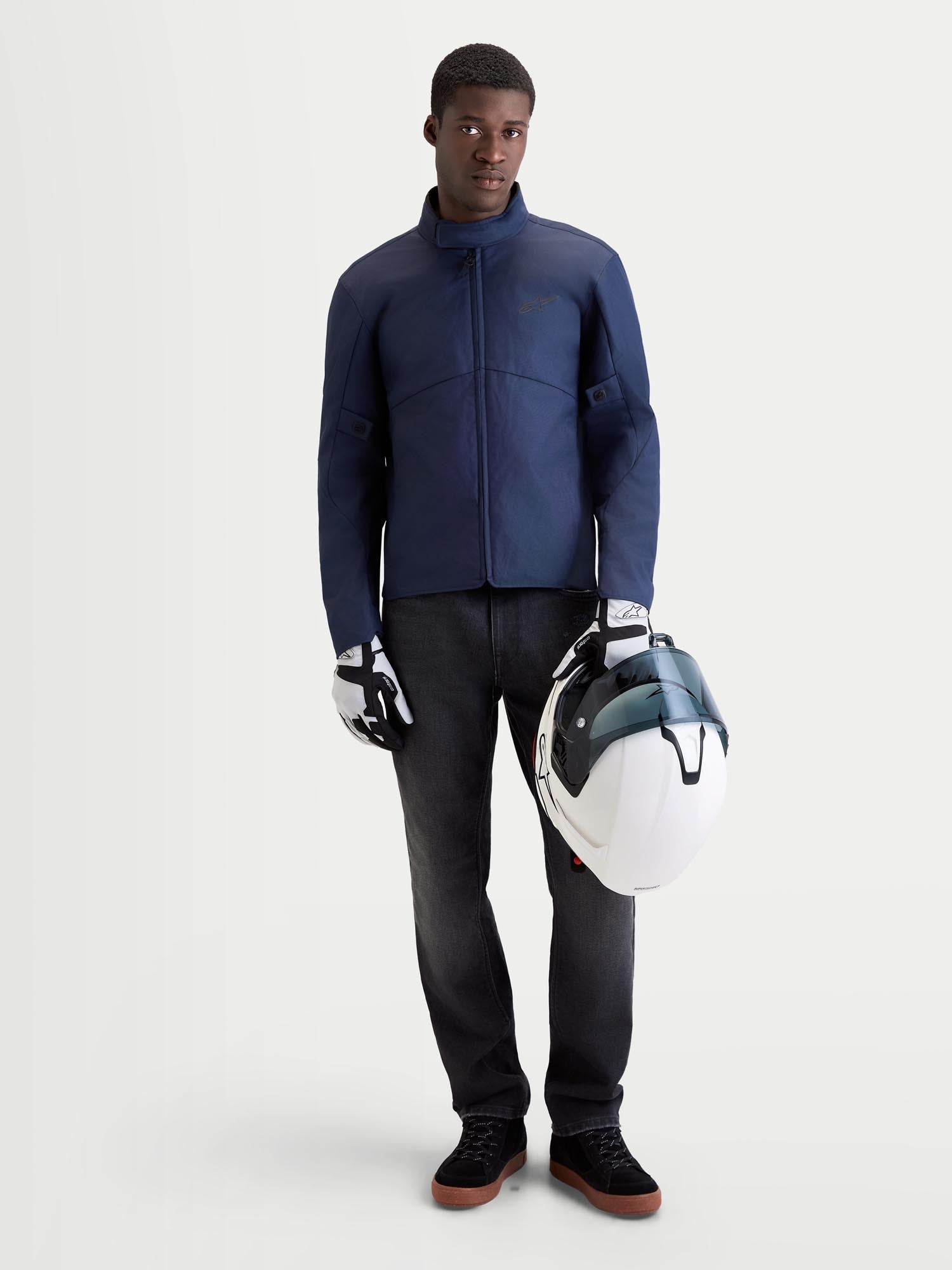 Alpinestars C-1 waterproof Motorcycle Textile Jacket dark blue M Figure 3