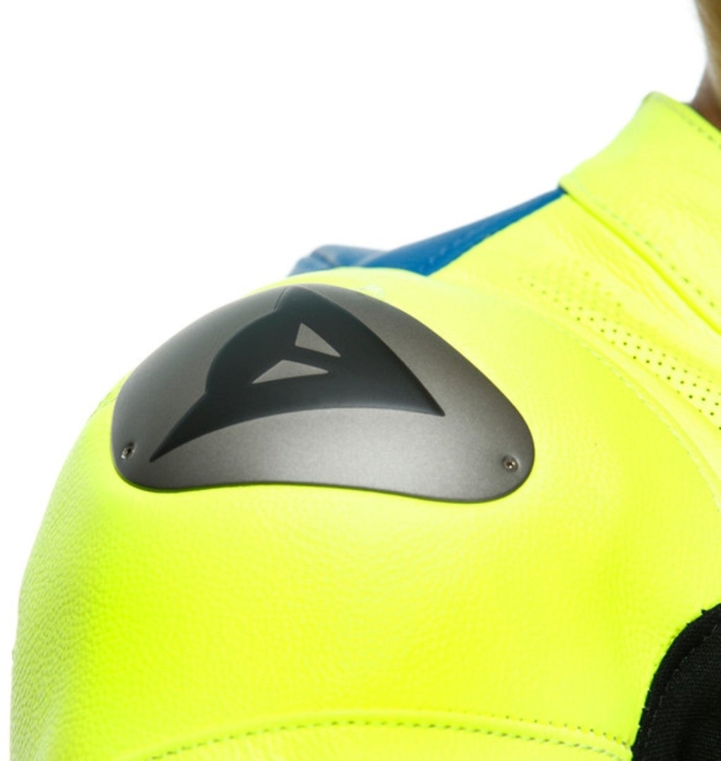 Dainese Gen-Z Abito in pelle perforata monopezza per bambini blu/giallo 152 Figura 3