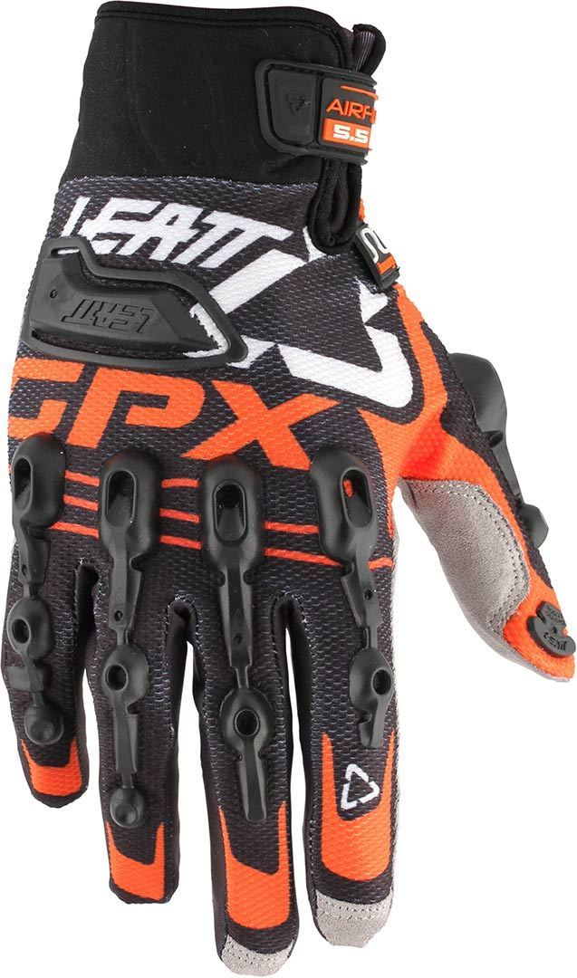 Leatt GPX 5.5 Windblock Handsker sort/orange S Figur 1