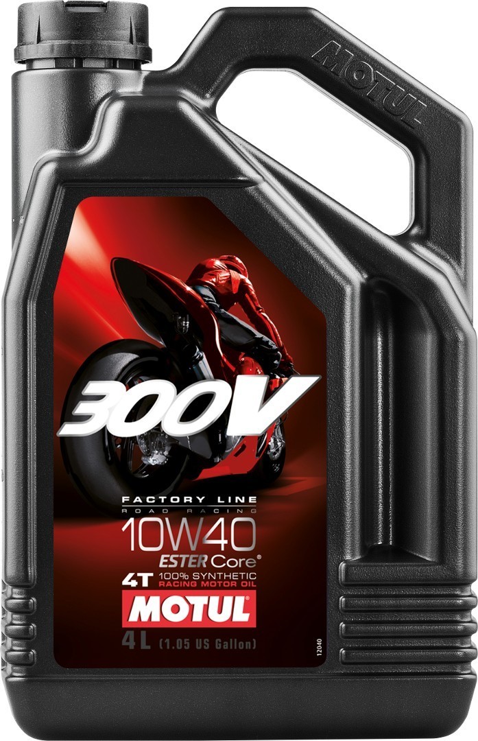 MOTUL 300V 4T Factory Line Road Racing 10W40 Motor olja 4 Liter Figur 1