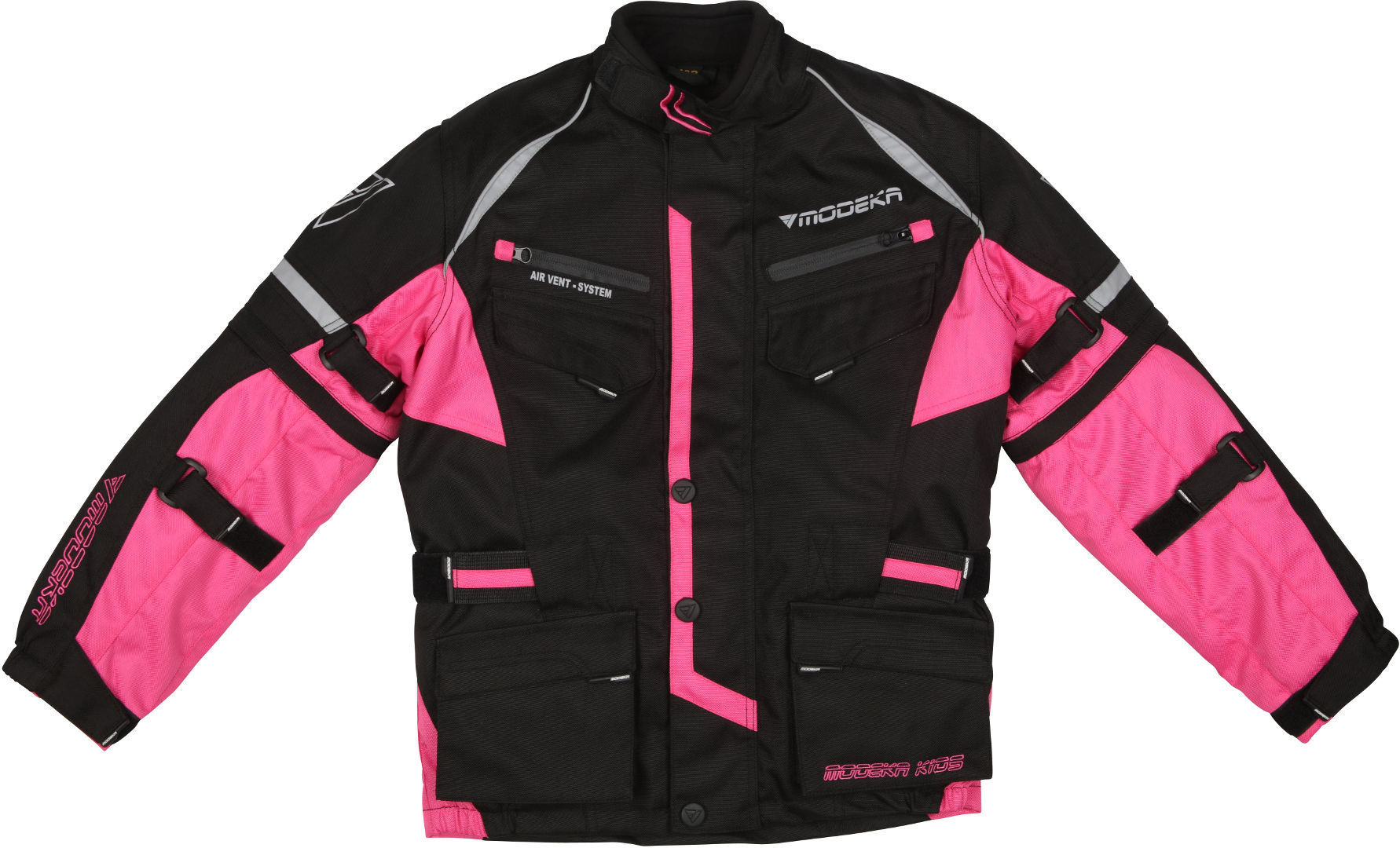 Modeka Tourex II Jachetă textilă pentru motociclete pentru copii Negru/roz 164 Figura 1