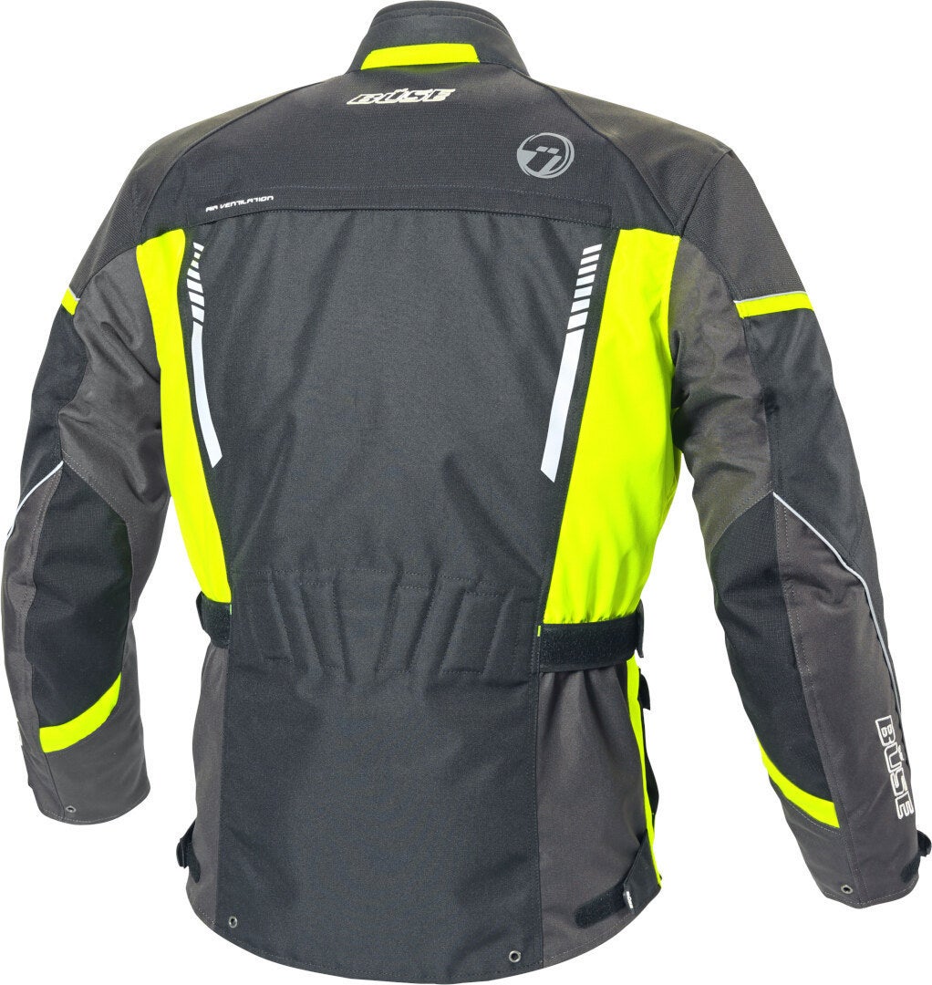 Büse Torino II Motorcycle Textile Jacket black/neon-yellow Long 98 Figure 5