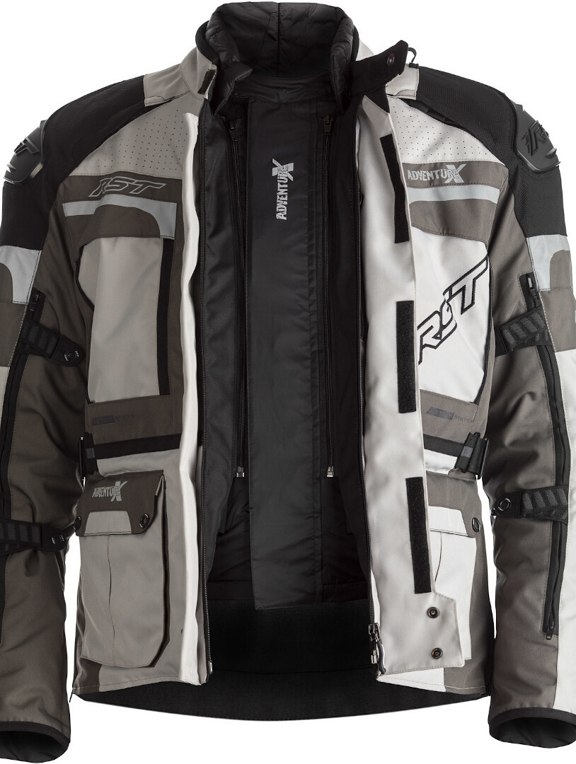 RST Adventure-X Motorcycle Textile Jacket white/grey L Figure 7