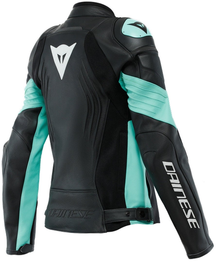 Dainese Racing 4 Ladies Motorcycle Leather Jacket black/turquoise 48 Figure 2