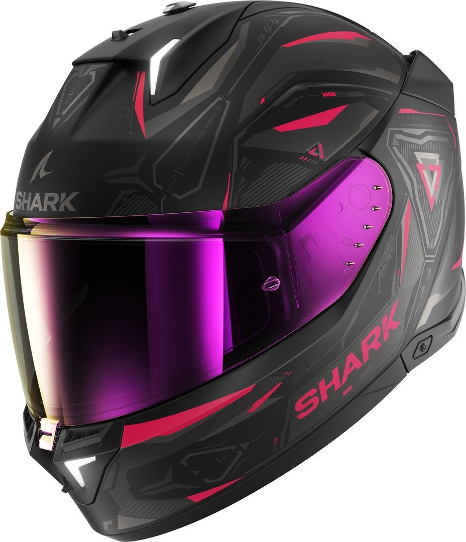 Shark Skwal i3 Linik Casco nero opaco/viola M (57/58) Figura 1