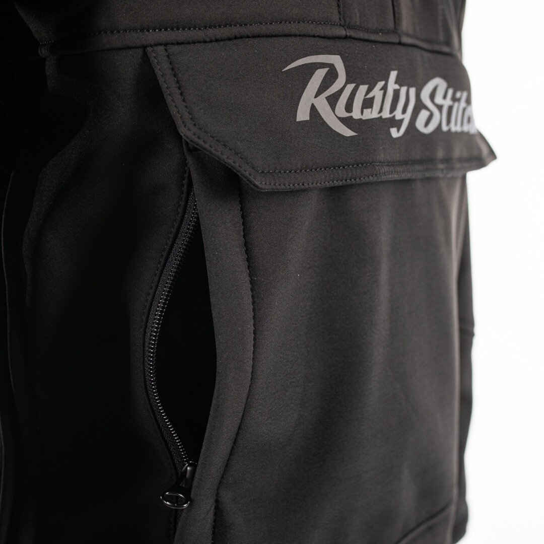 Rusty Stitches Orlando オートバイテキスタイルジャケット 黒 L 図8