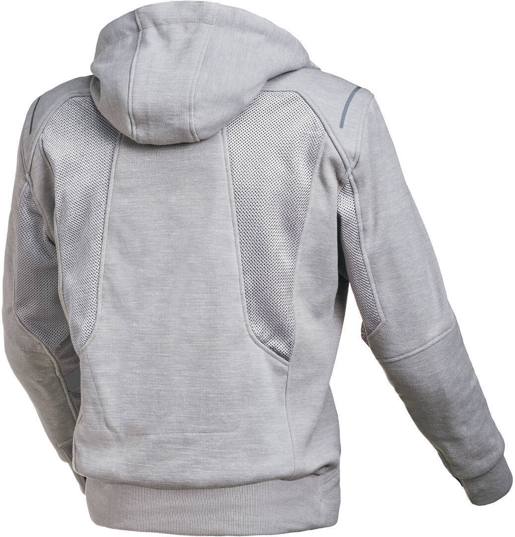 Macna Breeze Motorrad Zip Hoodie hellgrau M Abbildung 2