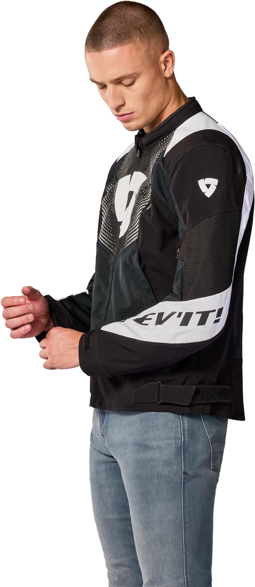 Revit Hyperspeed 3 GT Air Jachetă textilă pentru motociclete alb/negru 3XL Figura 5