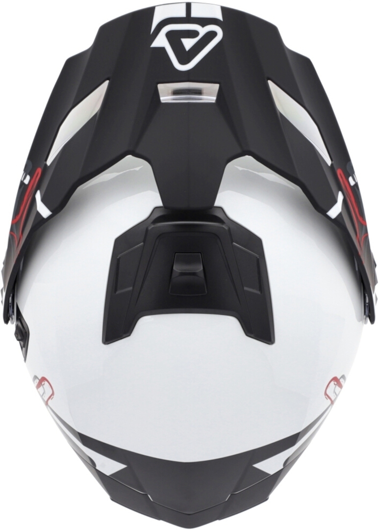 Acerbis Rider Graphic Casco bianco/nero S (55/56) Figura 8