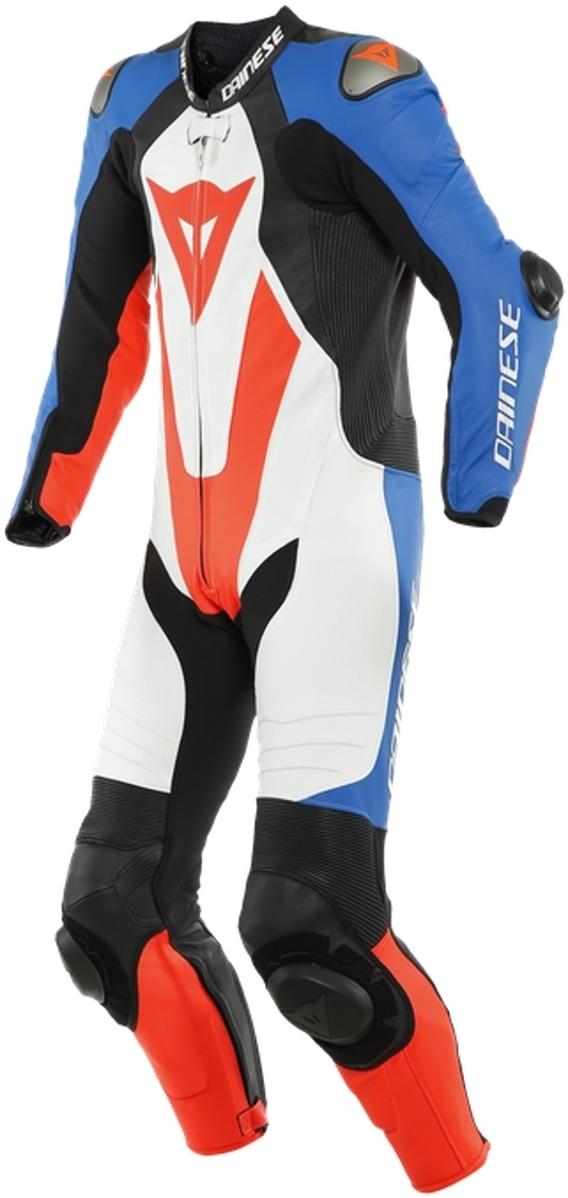 Dainese Laguna Seca 5 One Piece Perforated Motorcycle Leather Suit white/black/blue 56 Figure 1