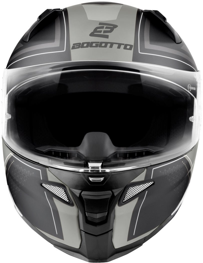 Bogotto FF110 Cinder Hjelm Sort matt/titanium L Figur 6