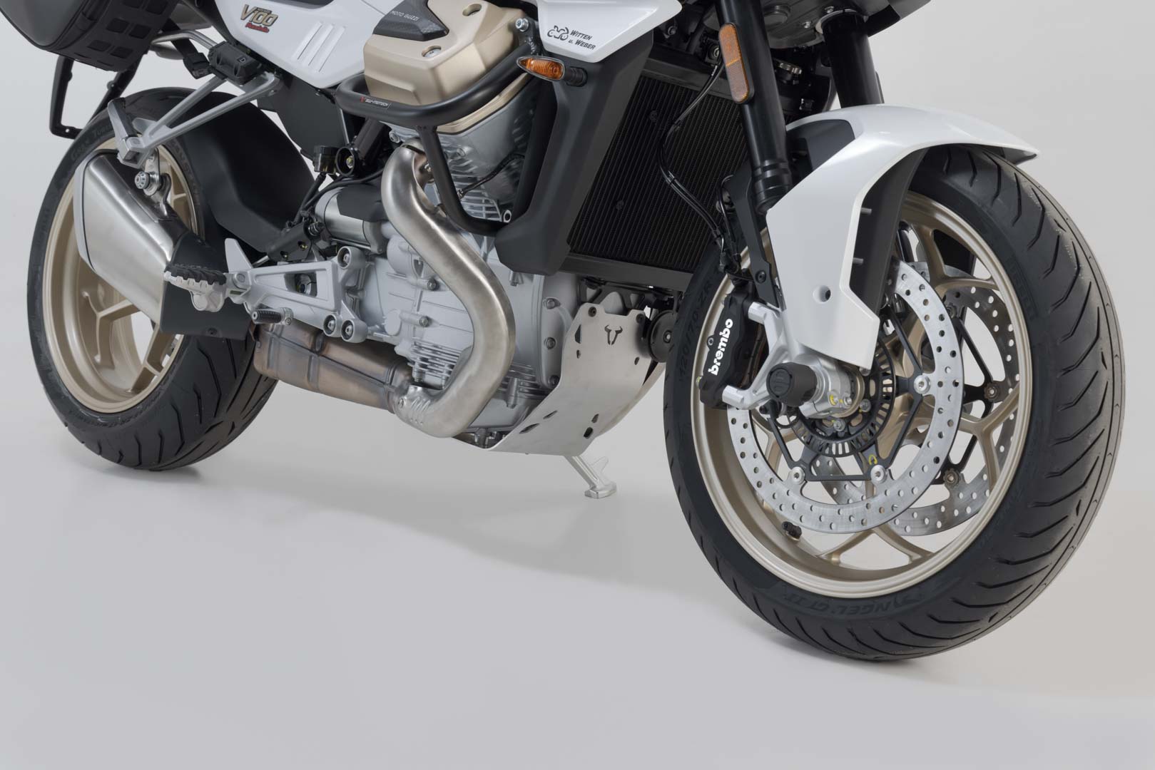 SW-Motech Motorskydd - Silver. Moto Guzzi V100 Mandello/S. Figur 1