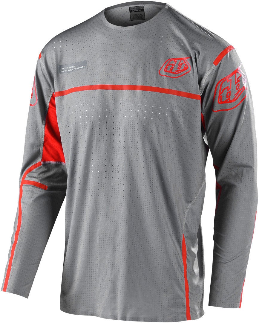 Troy Lee Designs Sprint Ultra Lines Cykeltrøje grå/pink L Figur 1