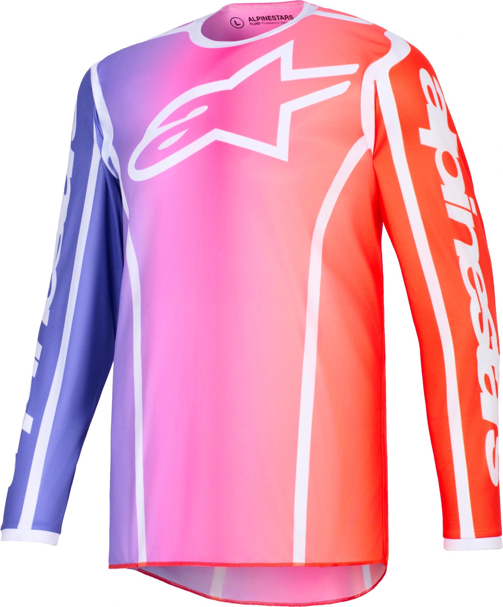 Alpinestars Fluid Apex Motocross Jersey mehrfarbig M Abbildung 1