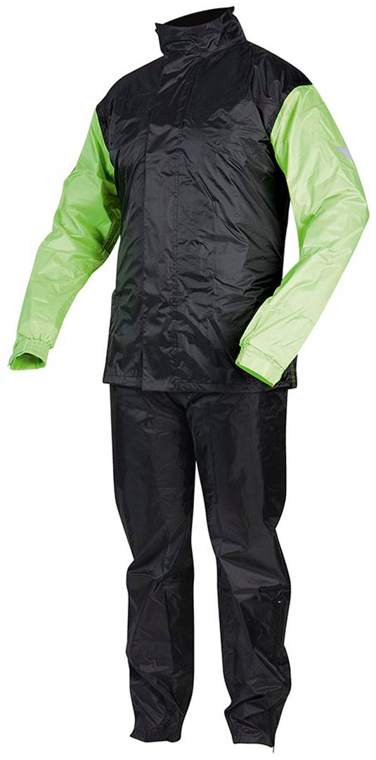 Rebelhorn Rain Motor regenpak Zwart/Geel S Figuur 1