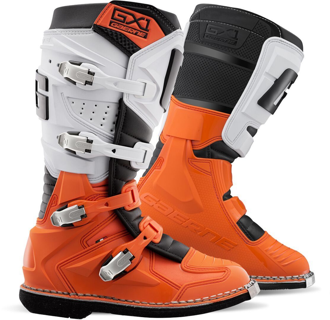 Gaerne GX-1 Goodyear Botas de motocross Laranja/Branco 44 Figura 1