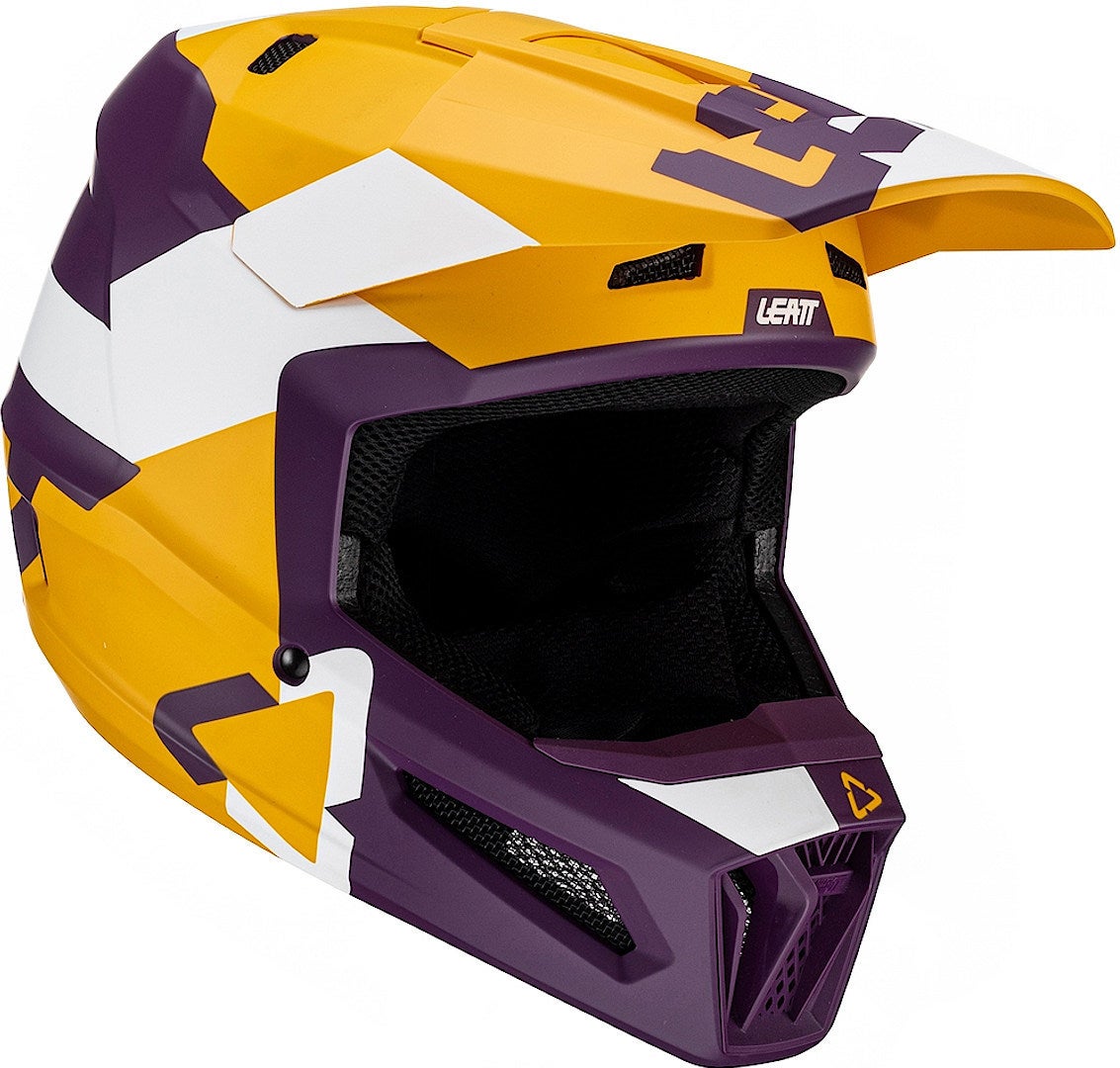 Leatt 2.5 Tricolor Casco Motocross viola/giallo L (59/60) Figura 5