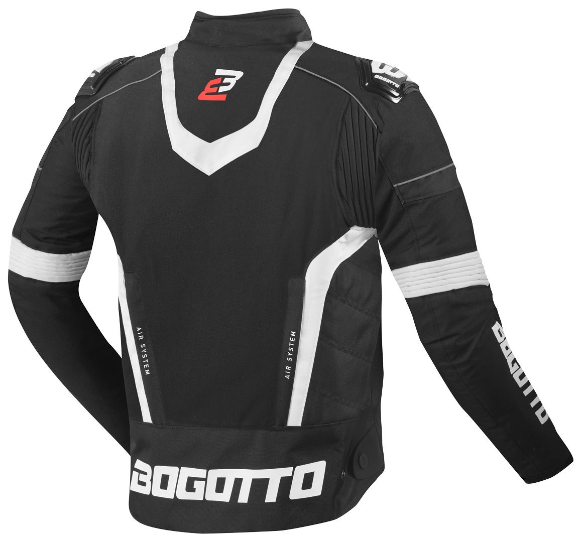 Bogotto Boomerang Waterproof Motorcycle Textile Jacket black/white L Figure 2
