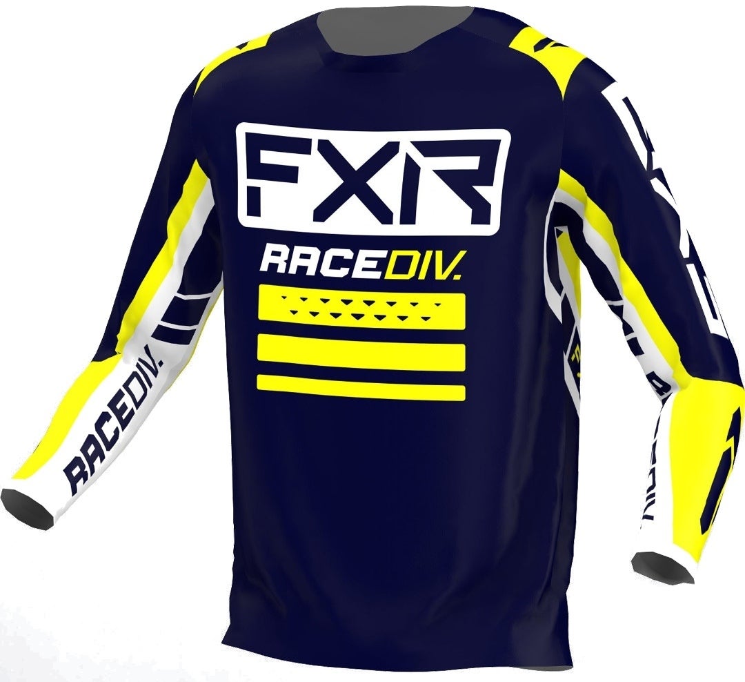 FXR Clutch Pro Motocross Jersey mørkeblå/gul M Figur 1
