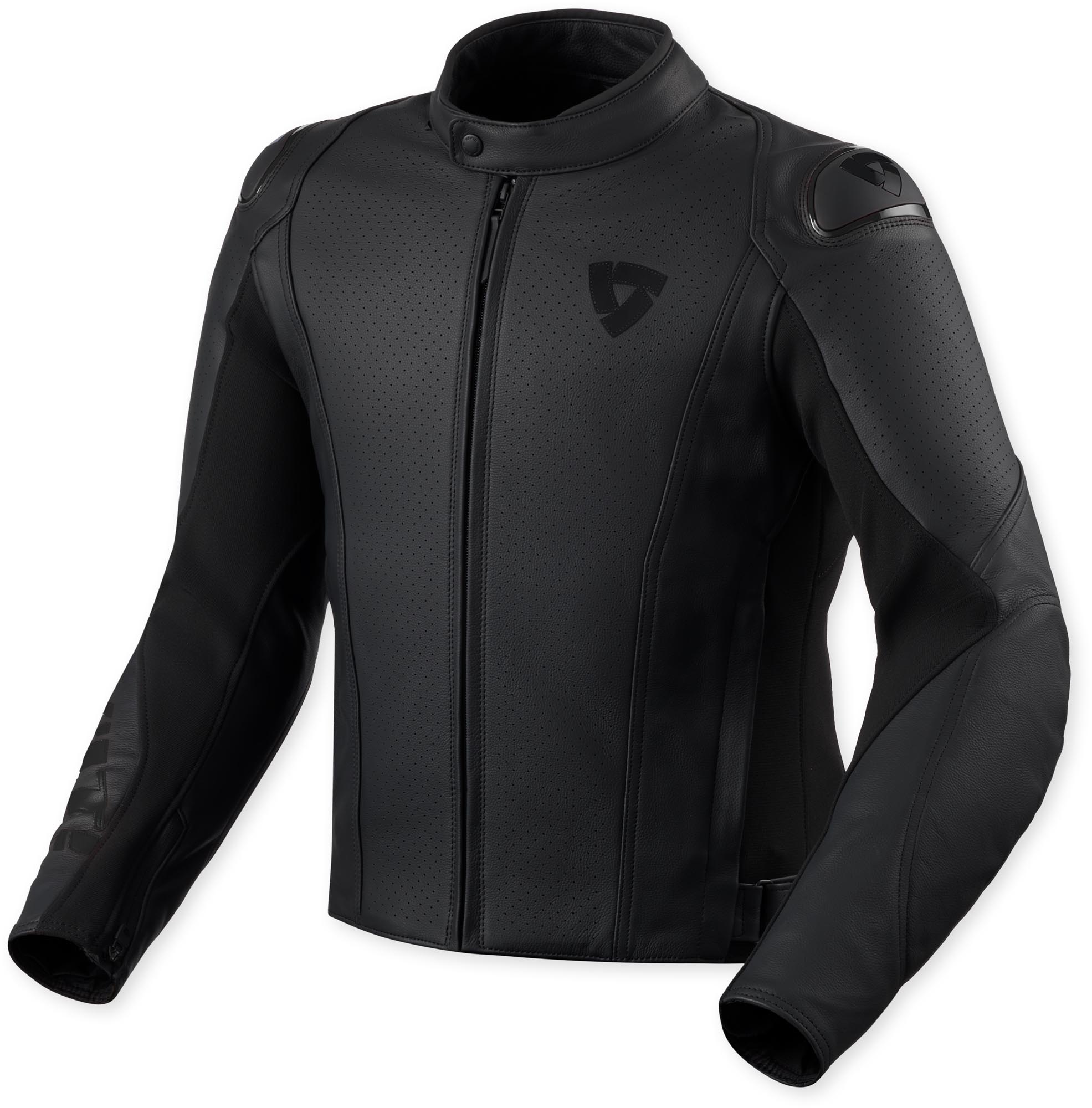 Revit Quadratic Jaqueta de couro perfurada de motocicleta Artigo principal Figura 1
