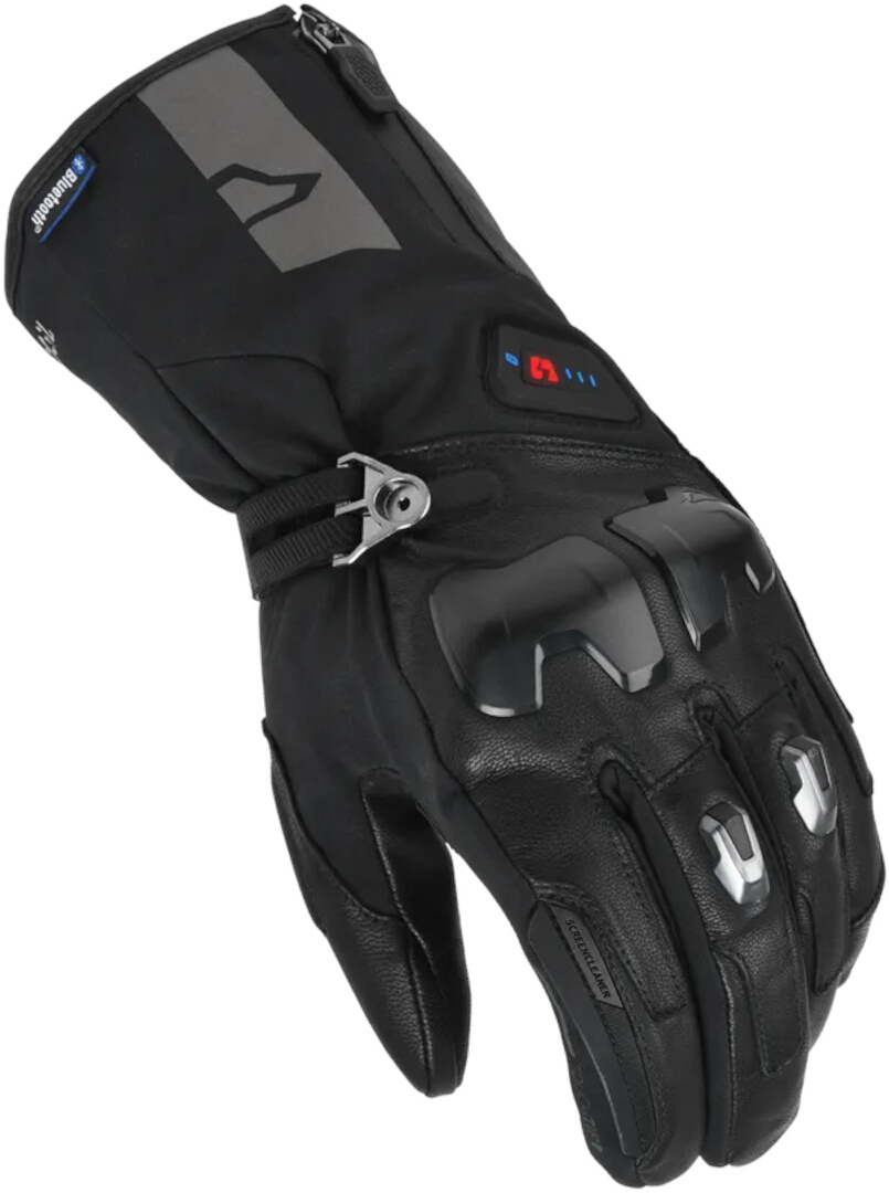 Side view of Macna Progress 2.0 RTX DL heatable waterproof Motorcycle Gloves Kit
